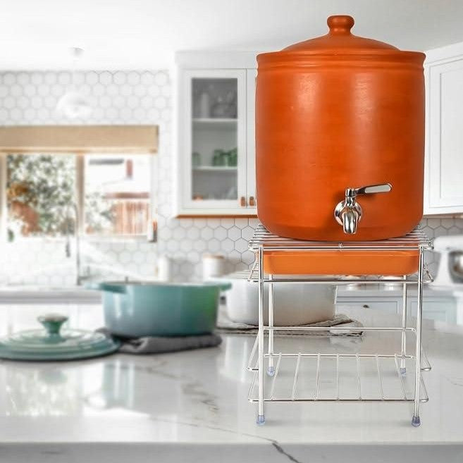 Heavy Steel Matka Stand with Free Tray